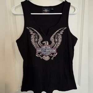 Harley-Davidson Graphic Black Tank Top